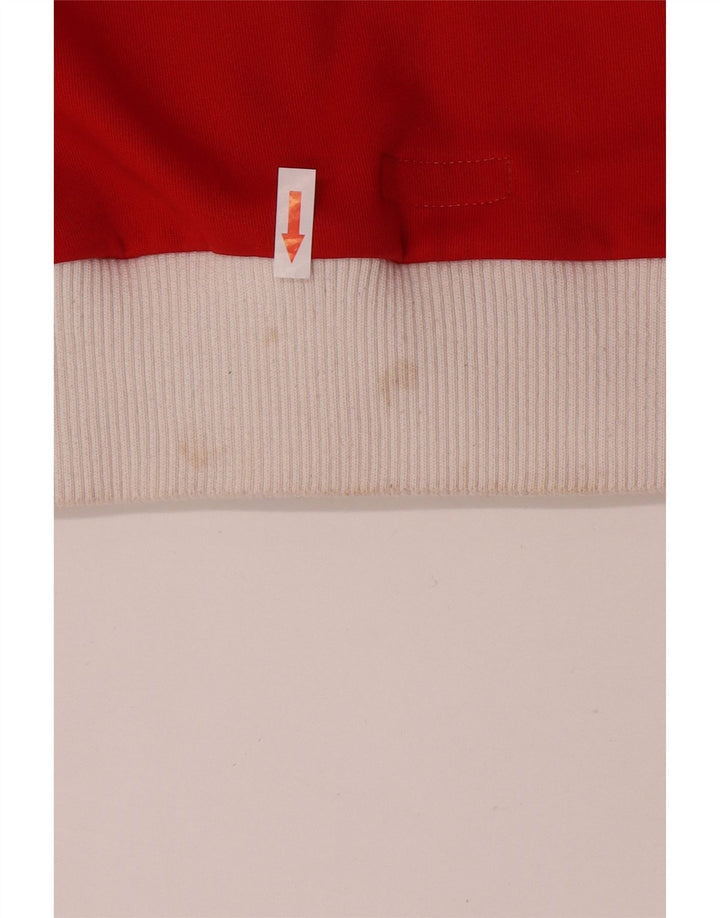 Puma Veste de survêtement rétro pour femme UK 14 Rouge moyen Colourblock