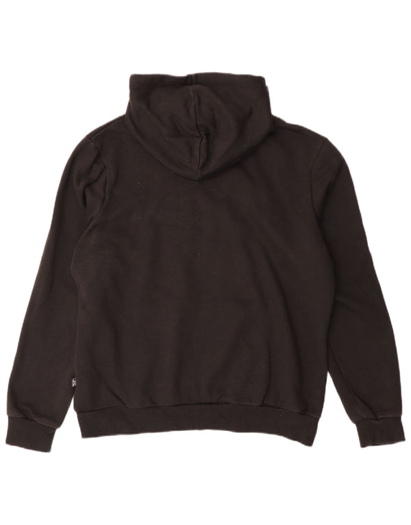 PUMA Pull à capuche graphique pour femme UK 16 Large Noir Coton