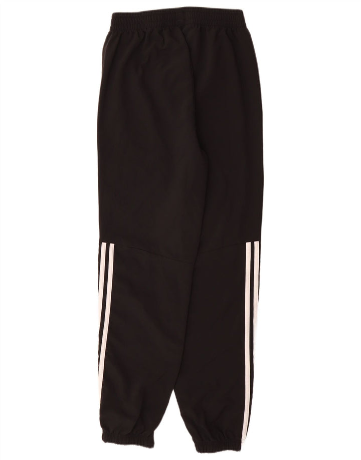 ADIDAS Boys Tracksuit Trousers Joggers 13-14 Years  Black Polyester
