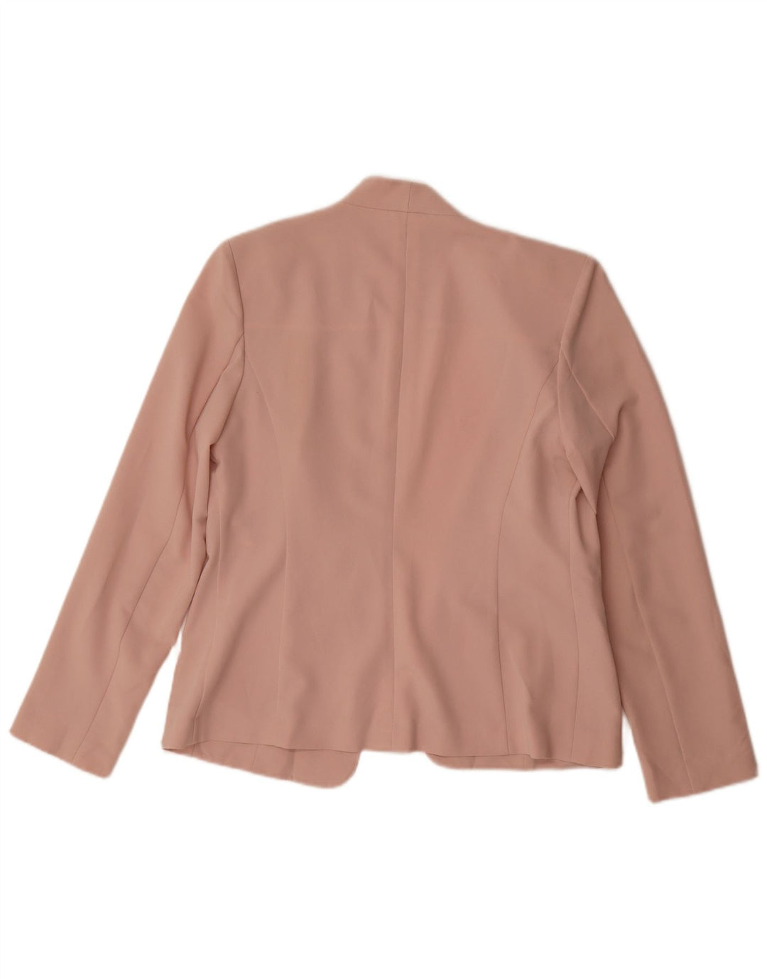 Marks & Spencer Veste Blazer Ouverte Femme UK 12 Rose Moyen Polyester