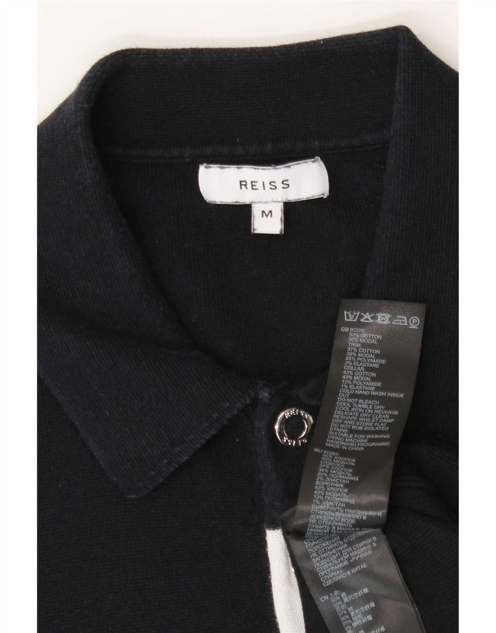 Reiss Polo Homme Bleu Marine Moyen Colorblock Coton
