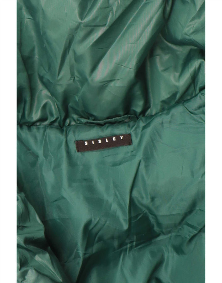 Sisley Veste matelassée pour femme UK 16 Large Vert