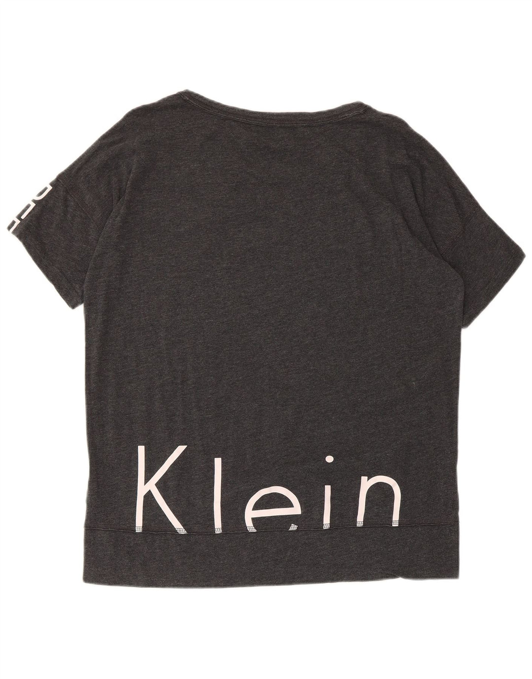 Calvin Klein T-shirt graphique Performance pour femme UK 14 Gris moyen
