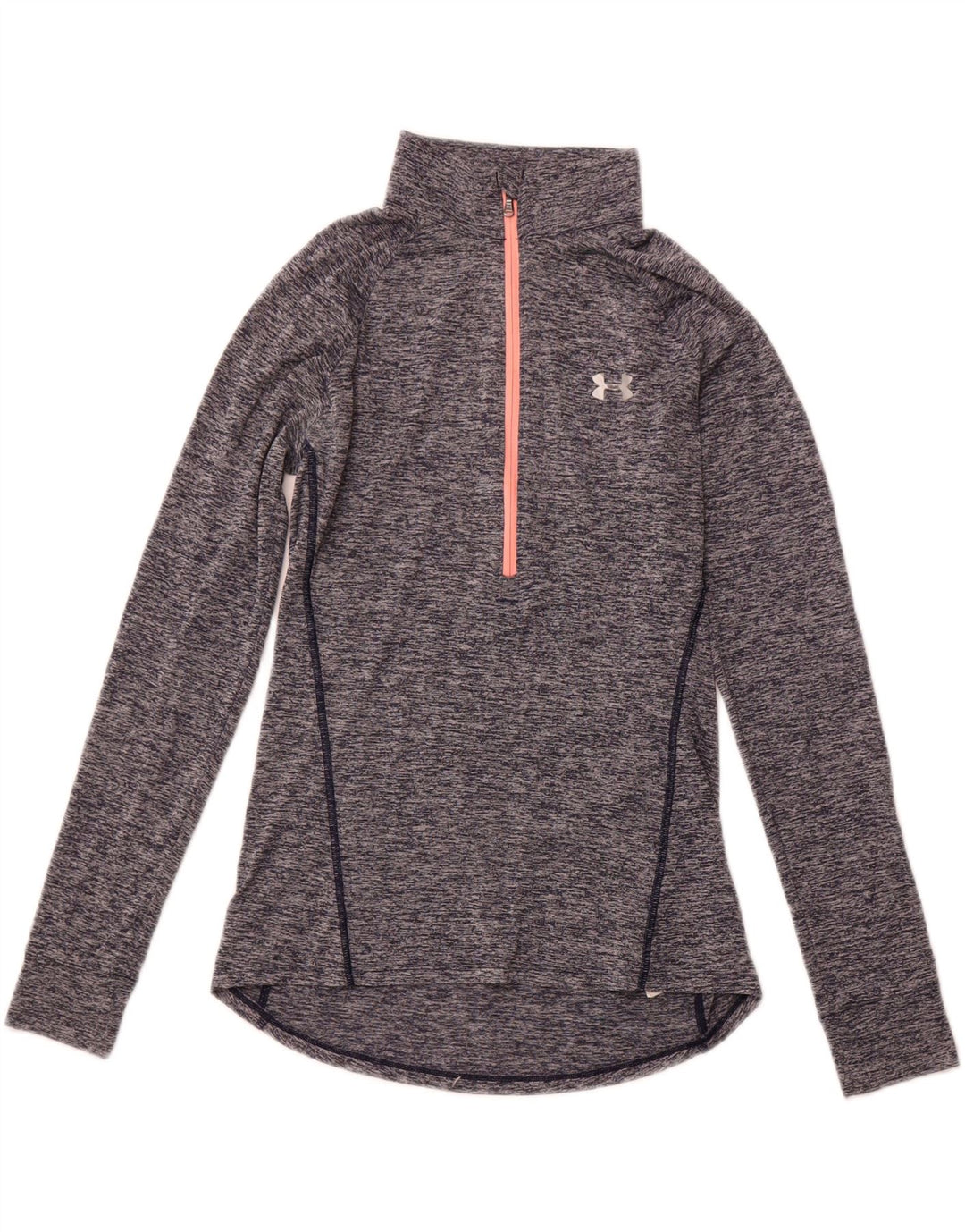 UNDER ARMOUR Haut de survêtement Heat Gear pour femme UK 10 Small Bleu marine