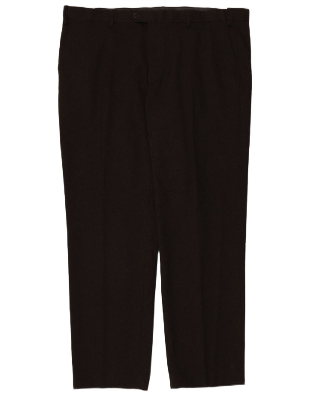 Marks & Spencer Pantalon de costume coupe classique pour homme W44 L33 Marron Polyester