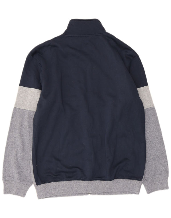 Superga Hommes Survêtement Top Veste Grand Gris Colorblock Coton