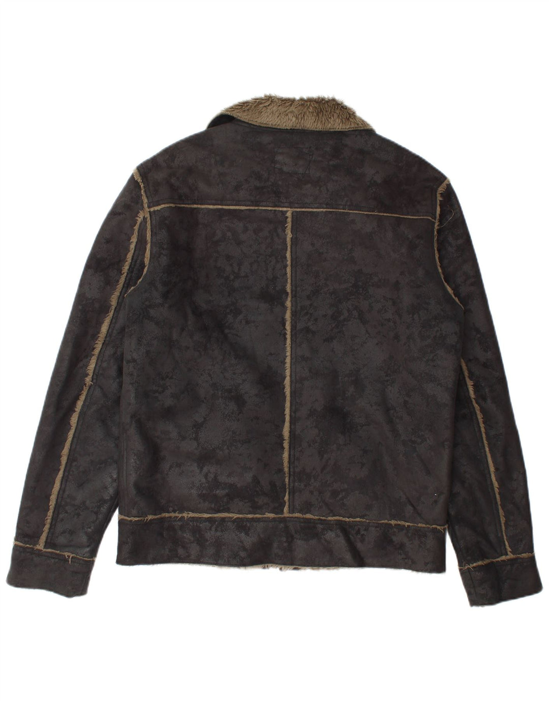 Rip Curl Veste Sherpa Zippée Homme UK 36 Petit Noir Tie Dye Polyester