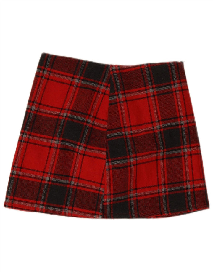 Susy Mix Mini jupe femme Medium W28 rouge Plaid acrylique