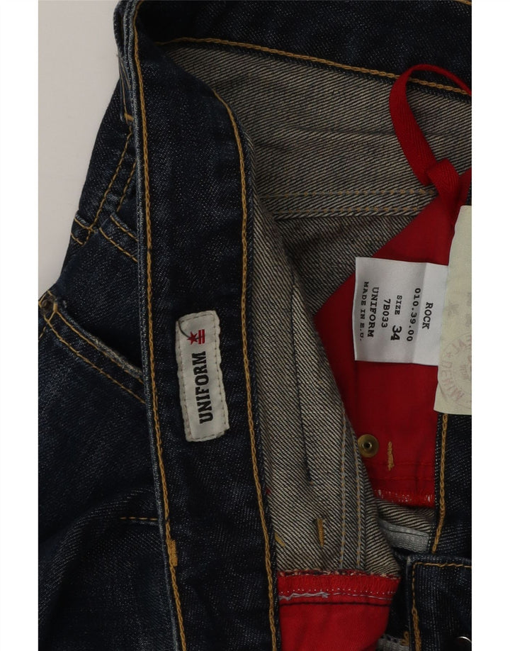Uniforme Jean droit homme W34 L32 bleu coton