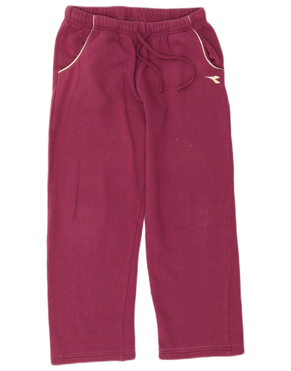 DIADORA Pantalon de survêtement pour femme UK 14 Coton Violet Moyen