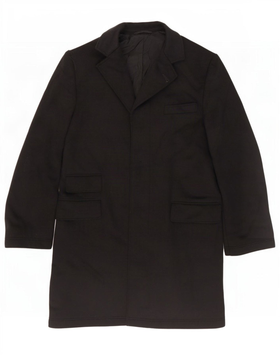 French Connection Manteau Femme EU 38 Laine Noir Moyen