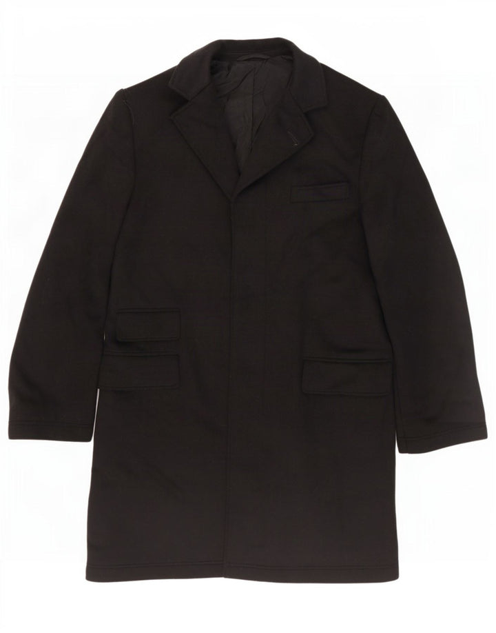 French Connection Manteau Femme EU 38 Laine Noir Moyen
