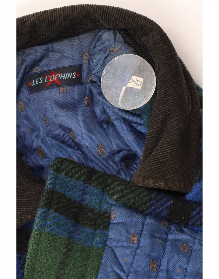 Les Copains Veste Utilitaire Homme IT 52 XL Vert Plaid
