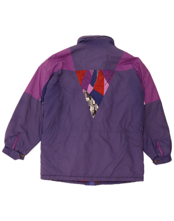 SERGIO TACCHINI Veste de ski à capuche pour homme UK 40 Large Bleu Marine Colourblock