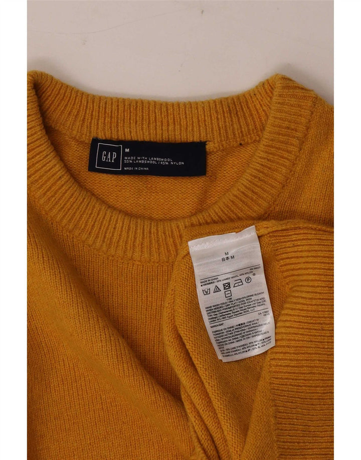 Gap Pull Col Ras Du Cou Homme Jaune Moyen Laine D'agneau