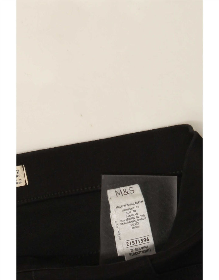 Marks & Spencer Jean jegging court pour femme UK 12 Medium W30 L26 Noir