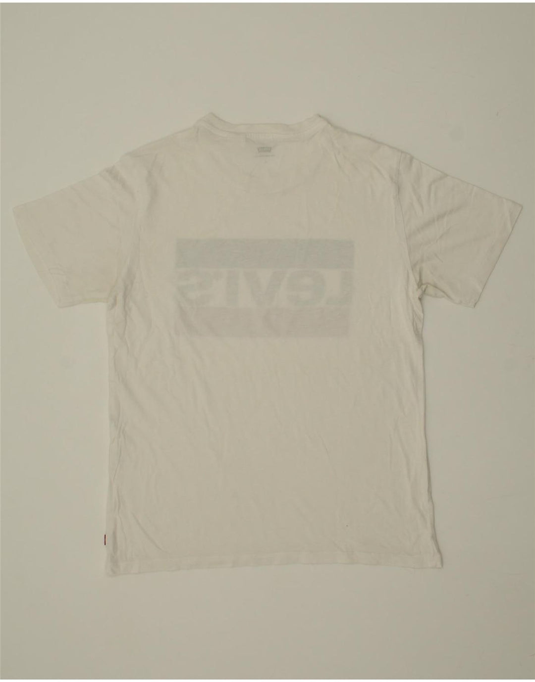 LEVI'S Mens Graphic T-Shirt Top Small White Vintage Levi's and Second-Hand Levi's from Messina Hembry 
