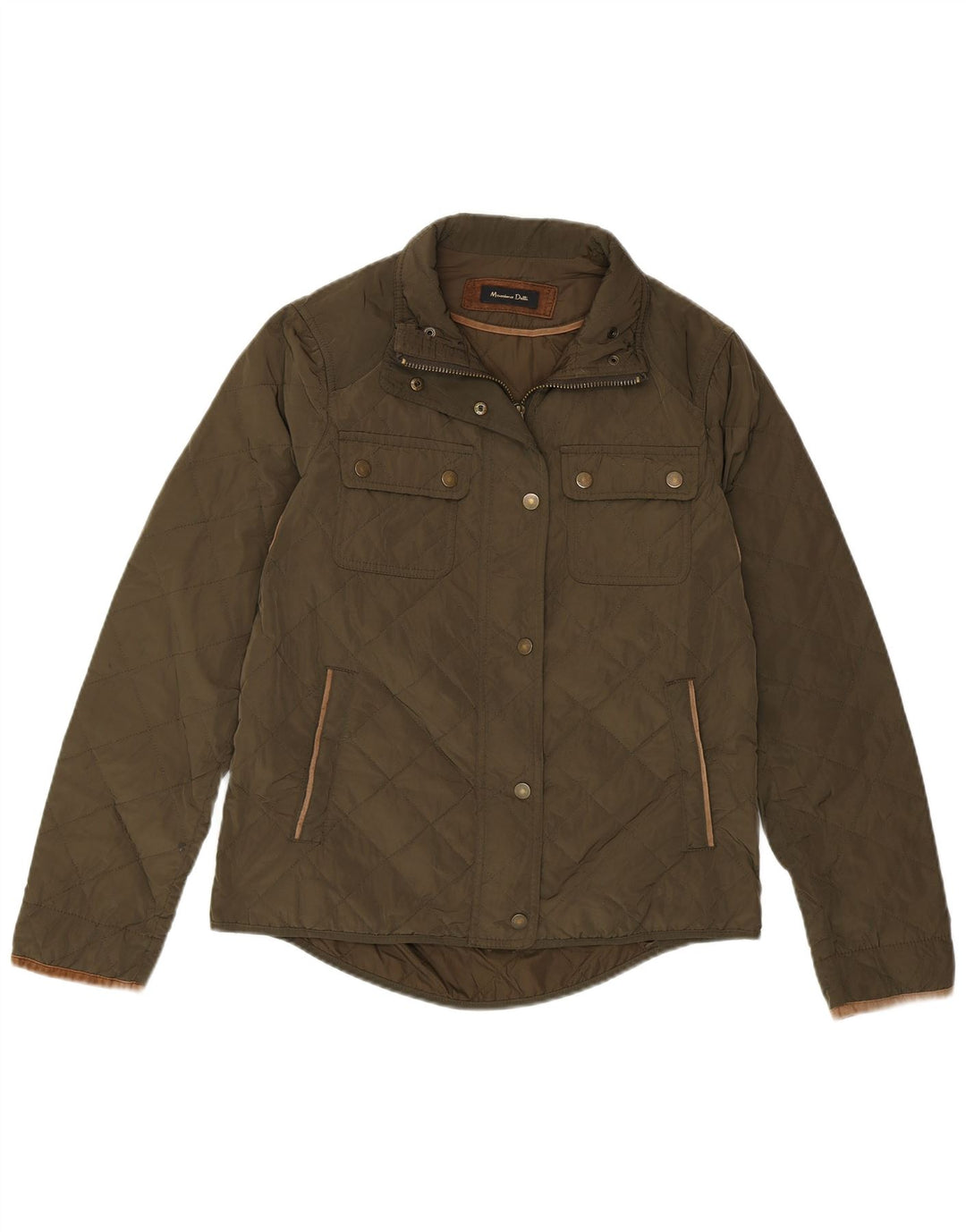 Massimo Dutti Veste matelassée pour femme EU 38 Nylon vert moyen