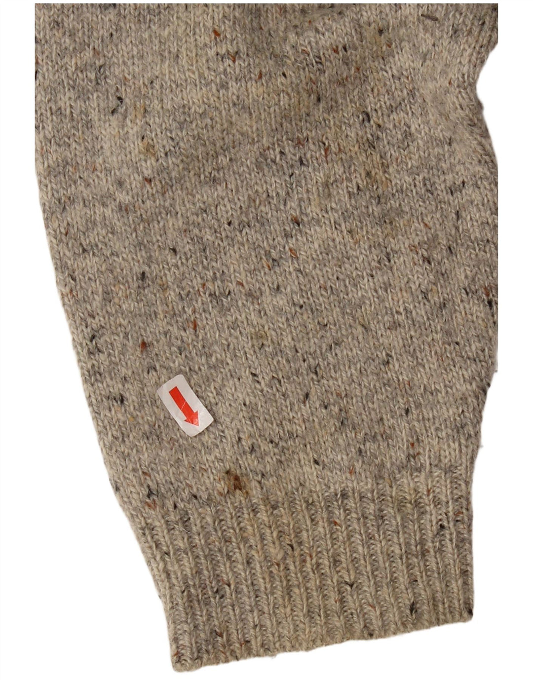 Superdry Pull ras du cou pour homme 3XL en laine mouchetée gris