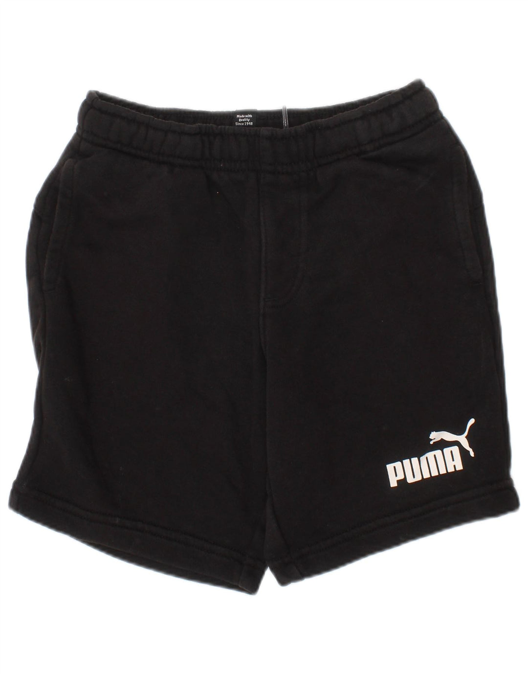 PUMA Short de sport garçon 5-6 ans noir coton