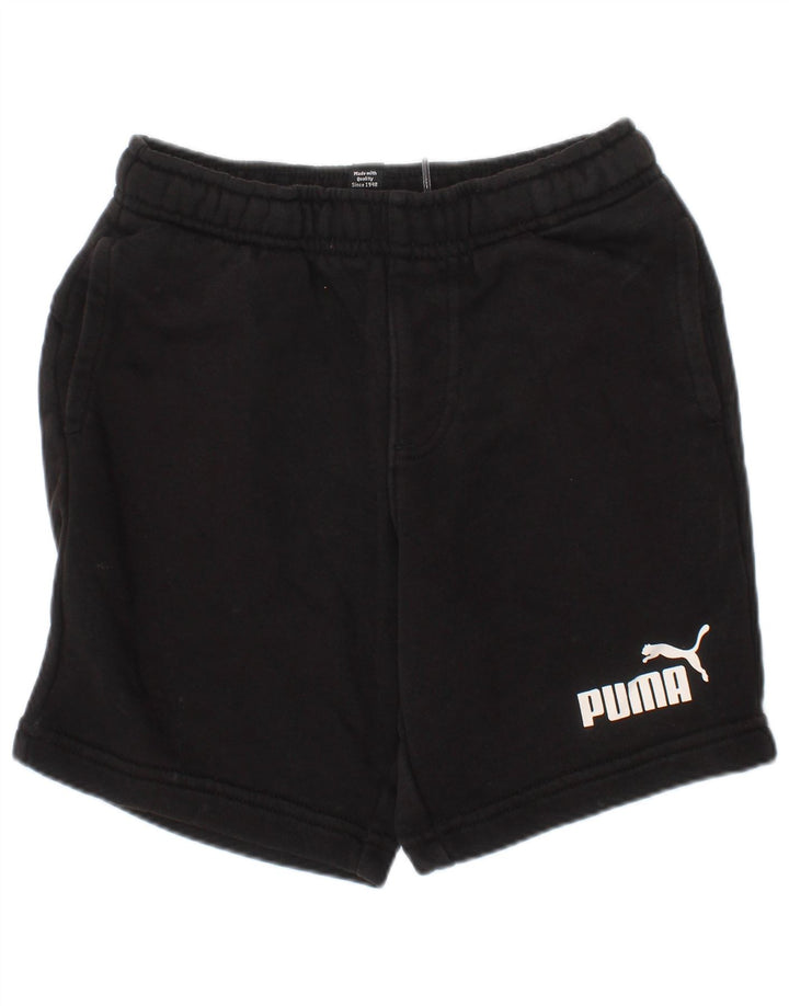 PUMA Short de sport garçon 5-6 ans noir coton