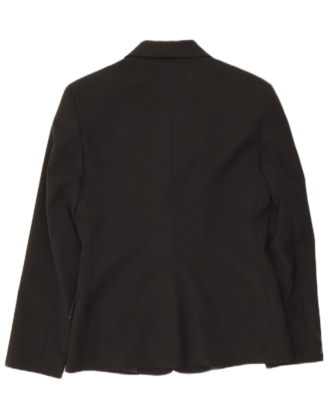 Benetton Veste Blazer 3 Boutons Femme IT 42 Noir Moyen Polyester