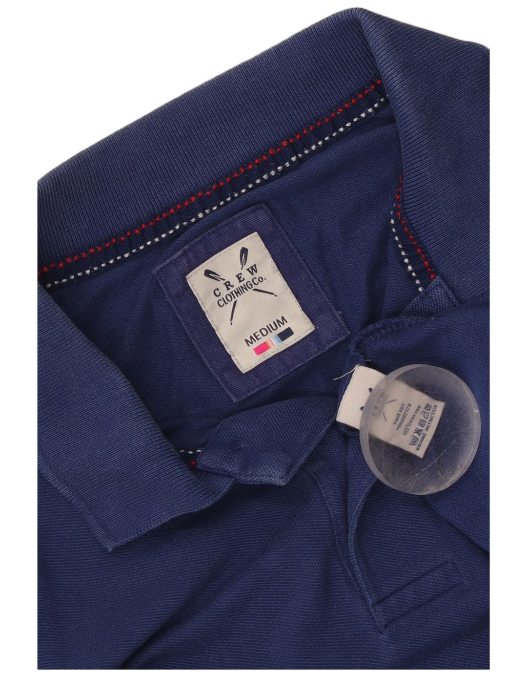 Crew Clothing Polo Homme Bleu Moyen Coton