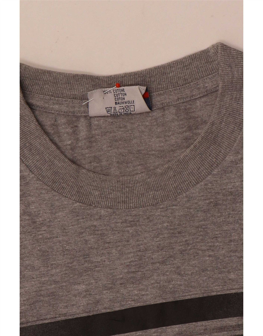 Fila T-Shirt Homme Haut Large Gris Coton
