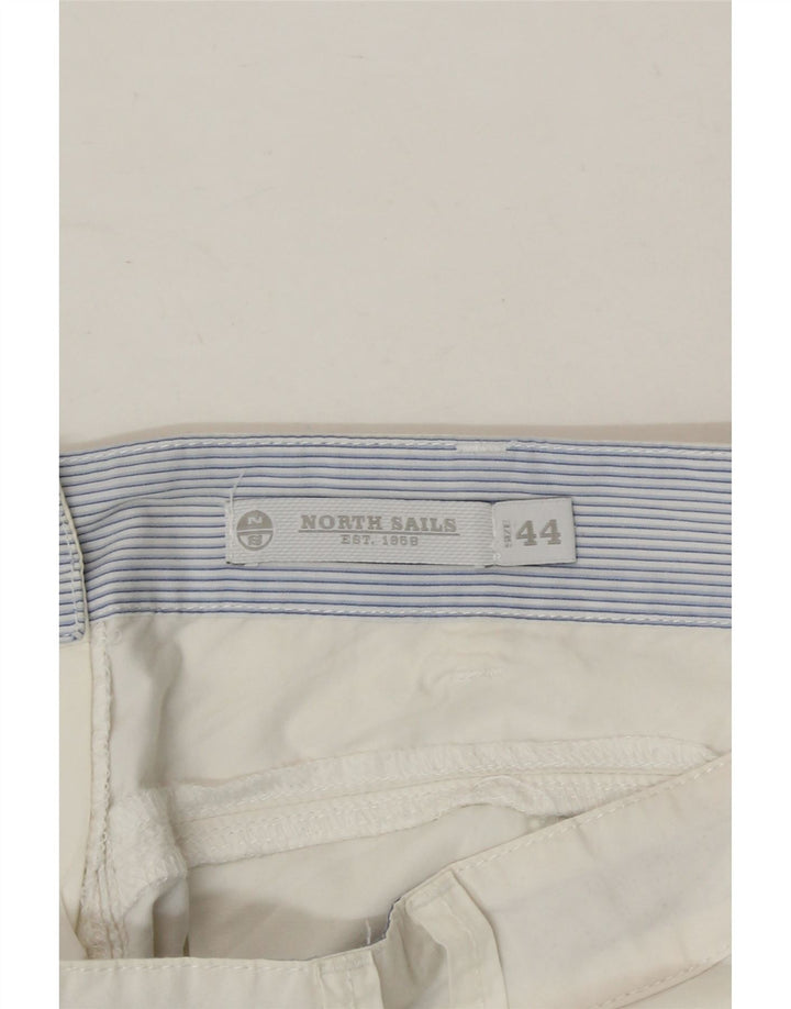 NORTH SAILS Womens Joggers Casual Trousers IT 44 Medium W34 L32 White Vintage North Sails and Second-Hand North Sails from Messina Hembry 