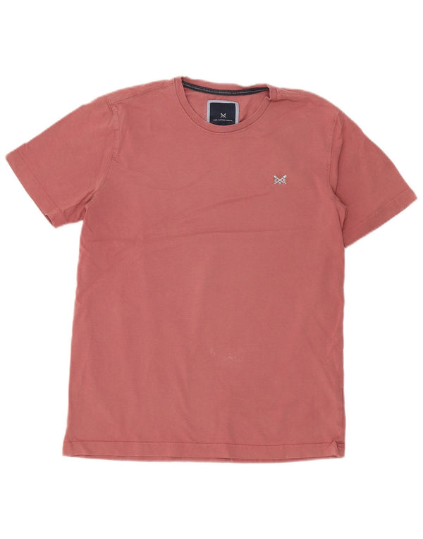 Crew Clothing T-Shirt Homme Coton Rose Moyen