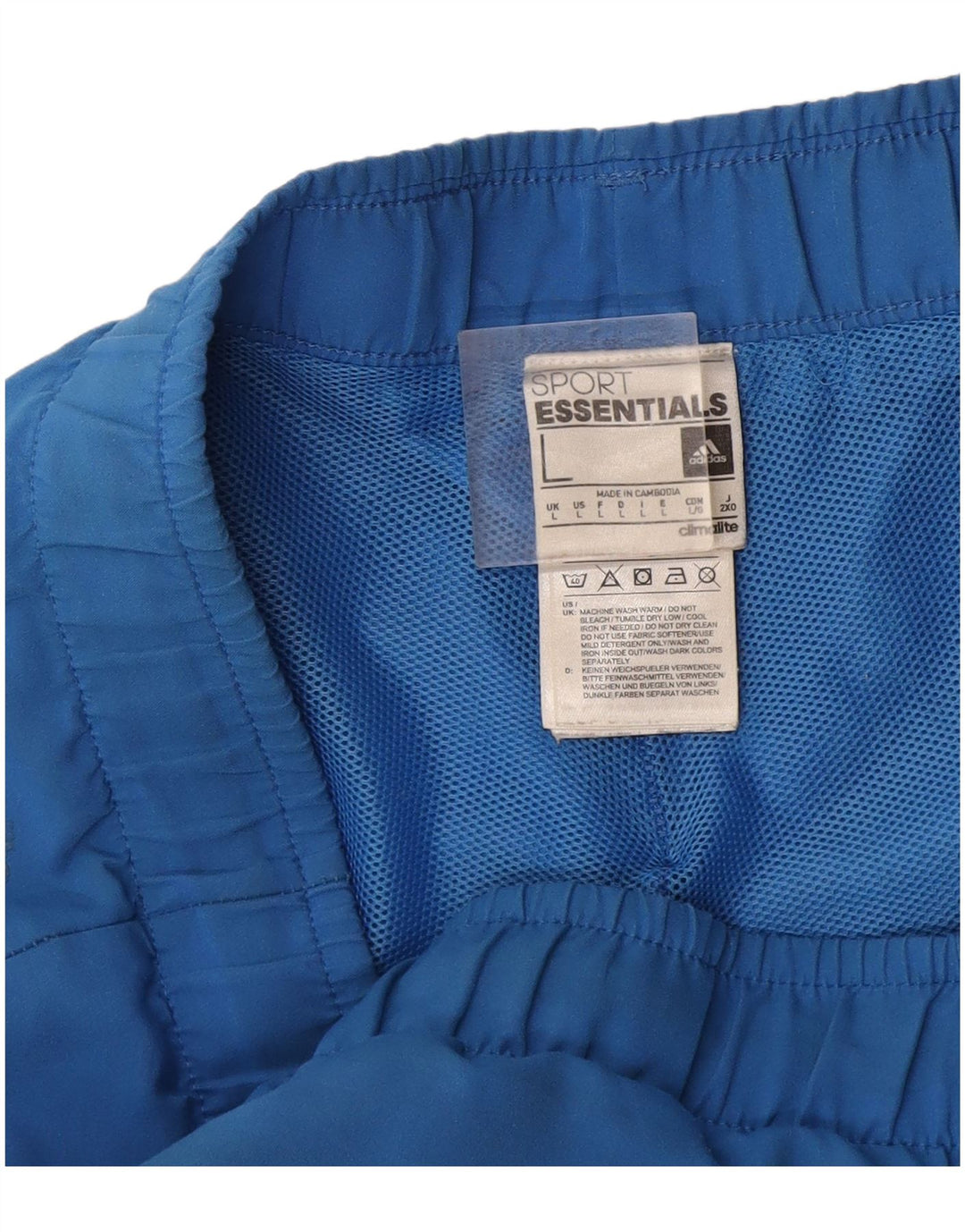 Adidas Hommes Climalite Sport Shorts Grand Bleu Polyester