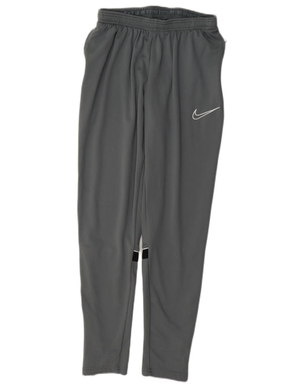 Pantalon de survêtement Nike Dri Fit pour homme, en polyester color block, gris moyen