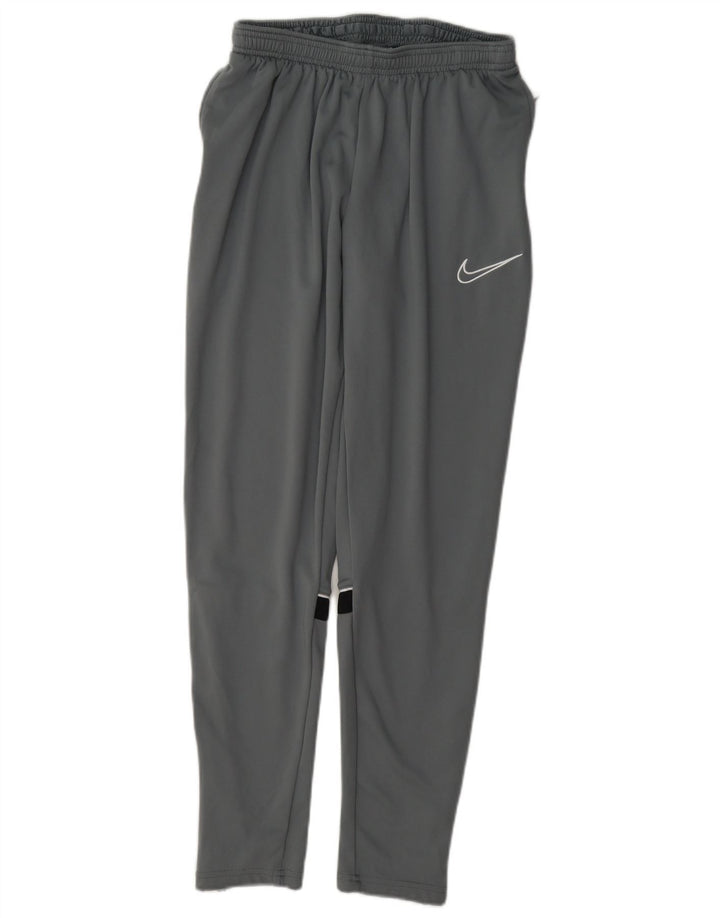 Pantalon de survêtement Nike Dri Fit pour homme, en polyester color block, gris moyen