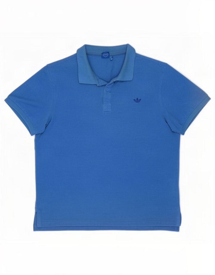 Adidas Polo Homme Grand Bleu Coton