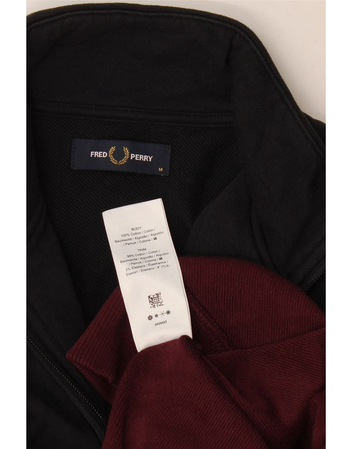 Fred Perry Pull Zippé à Col Zippé Homme Multicolore Colorblock