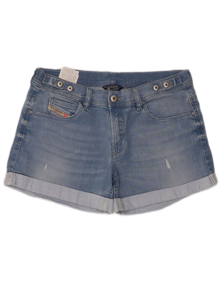 Short En Jean Diesel Femme W28 Bleu Moyen Coton
