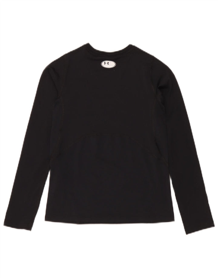 Under Armour Heat Gear Haut à manches longues pour garçon 9-10 ans Noir moyen