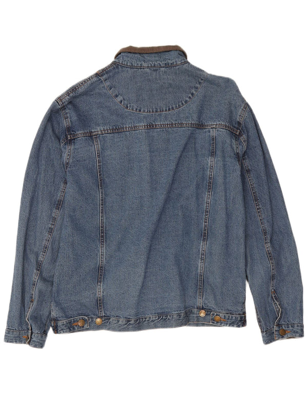 Atlas For Men Veste en jean pour homme UK 40 Large Bleu Coton