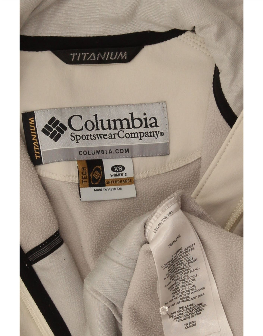 Columbia Veste coupe-vent Titanium pour femme UK 6 XS Gris Nylon