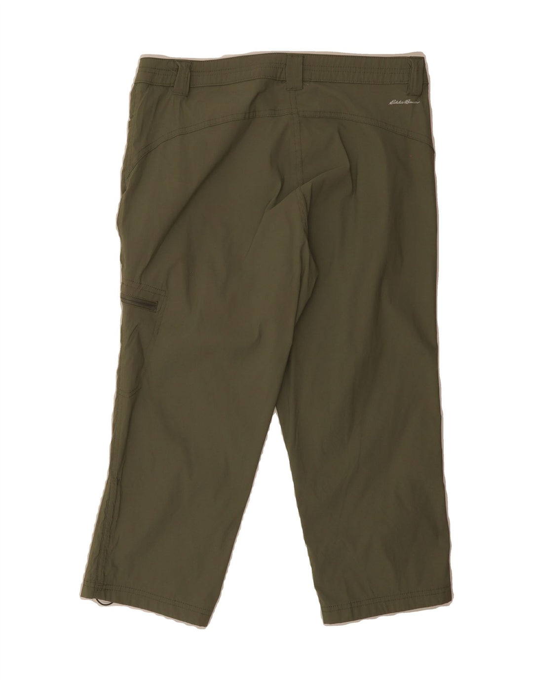 EDDIE BAUER Womens Capri Cargo Trousers US 8 Medium W30 L20 Khaki Nylon Vintage Eddie Bauer and Second-Hand Eddie Bauer from Messina Hembry 