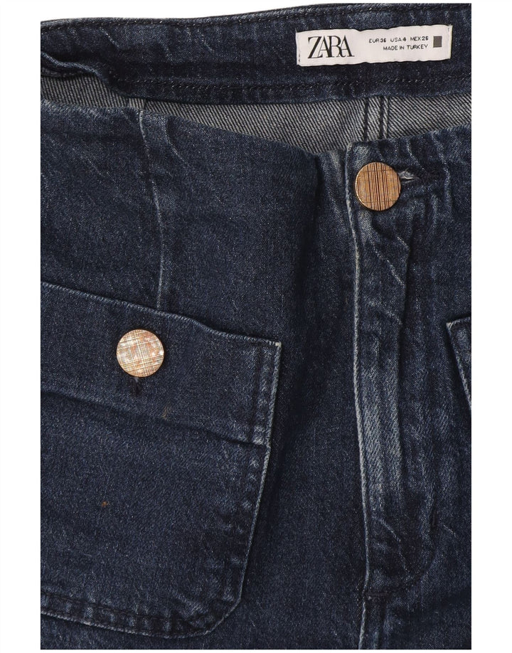 Zara Jean Bootcut Femme EU 36 XS W26 L28 Bleu Marine