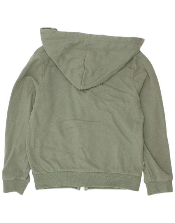 Timberland Pull à capuche zippé graphique pour garçon 7-8 ans en coton vert