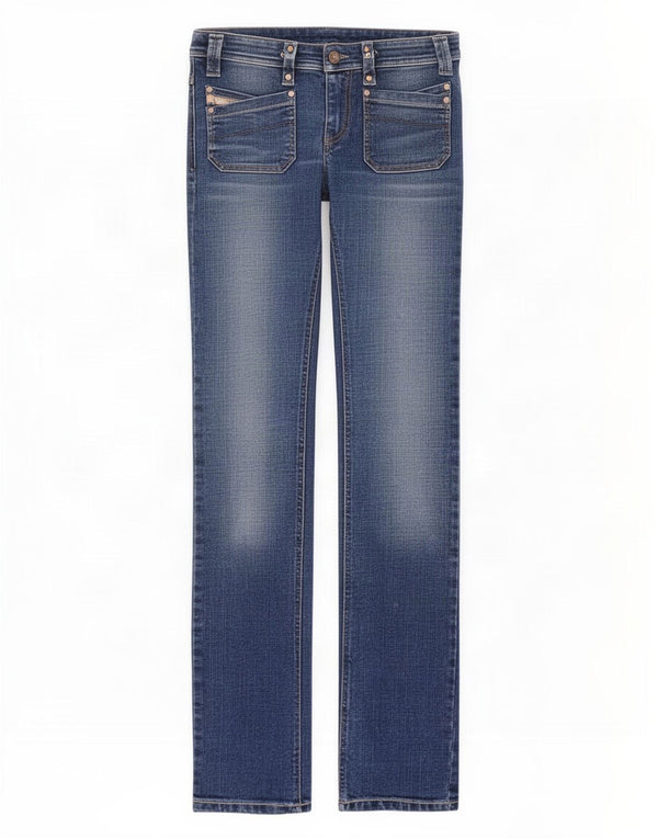 Diesel Jean Slim Femme W27 L33 Bleu