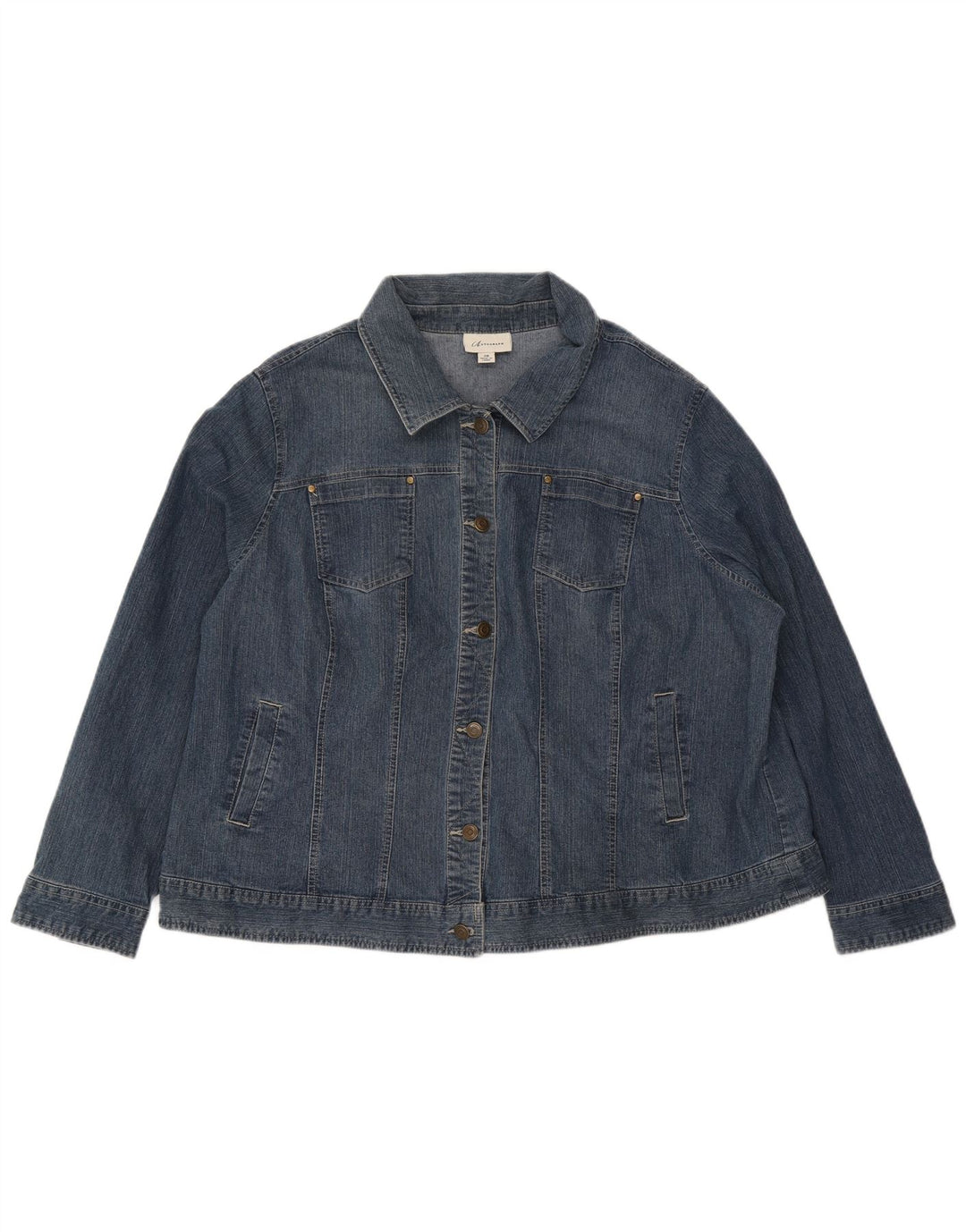 Marks & Spencer Veste en jean autographe pour femme UK 20 2XL Bleu Coton
