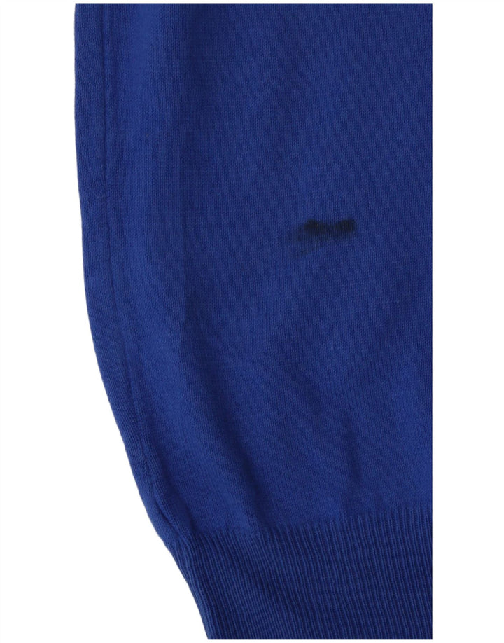 Zara Pull Col Rond Homme Bleu Moyen Coton