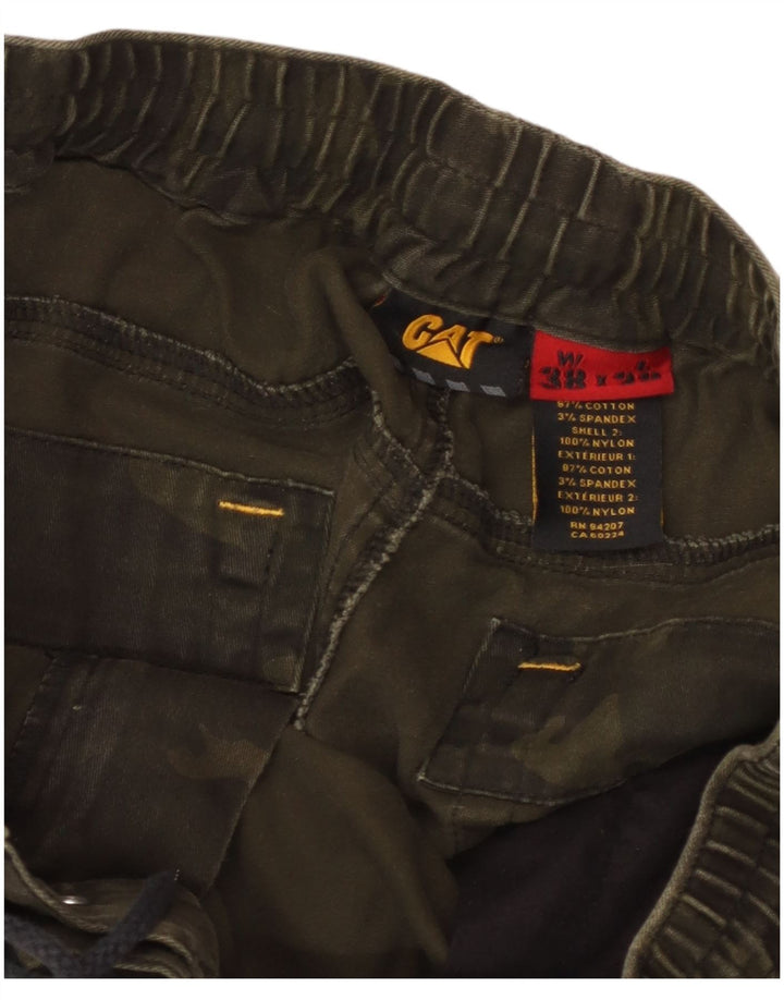 Caterpillar Pantalon Cargo Fuselé Homme W38 L28 Kaki Camouflage Coton