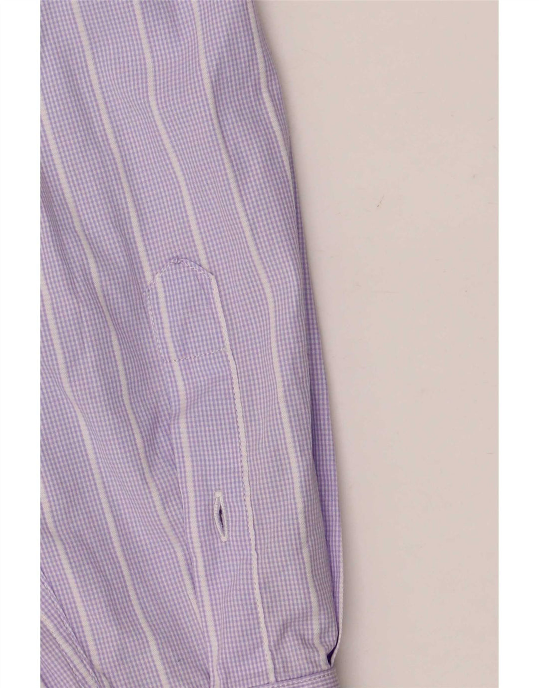Lacoste Chemise Homme Taille 42 Grand Coton Rayé Violet