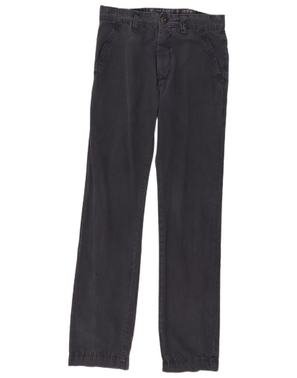 Murphy & Nye Pantalon Chino Droit Homme W31 L33 Bleu Marine Coton