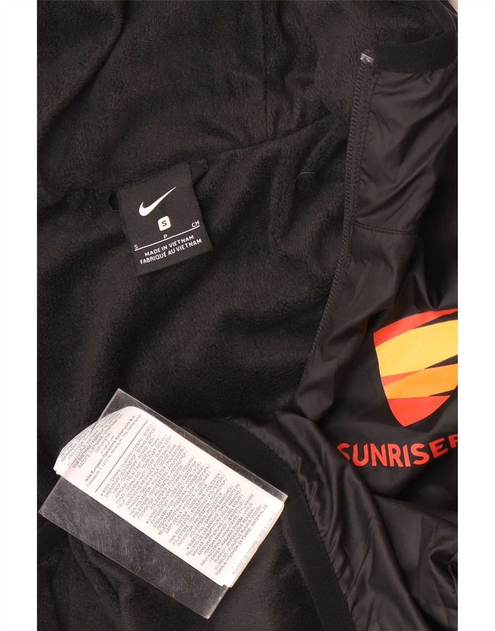 Nike Veste coupe-vent à capuche graphique pour homme UK 36 Petit Noir Polyester