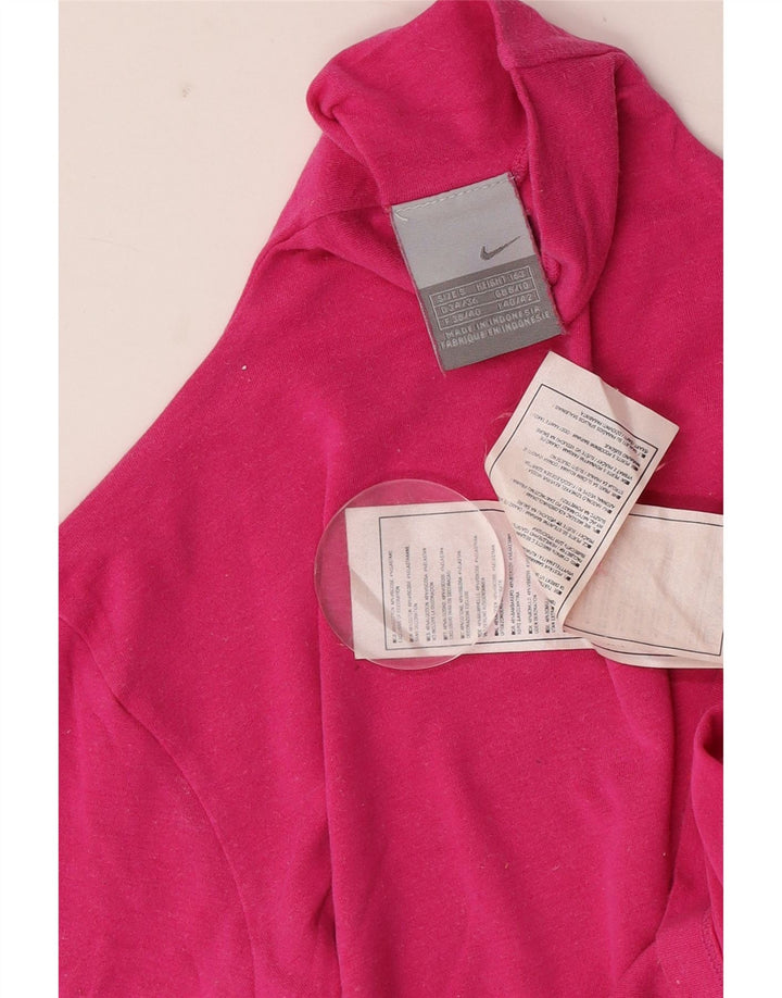 Nike Haut à manches longues pour femme UK 8/10 Petit Rose Coton